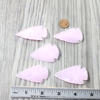 5 Large Glass Ornamental Arrowheads  #4159     Arrowhead