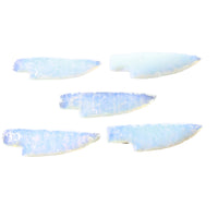 5 Small Opalite Ornamental Knife Blades  #1259    Mountain Man Knife