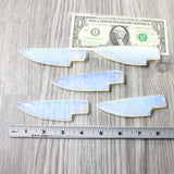 5 Small Opalite Ornamental Knife Blades  #1259    Mountain Man Knife