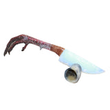 Turkey Foot Handle Opalite Blade Ornamental Knife # 26167