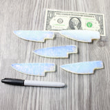 5 Small Opalite Ornamental Knife Blades  #1259    Mountain Man Knife