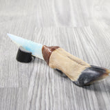 Deer Foot Handle Opalite Blade Ornamental Knife #9259     Mountain Man Knife