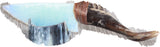 Goat Horn Handle Opalite Blade Ornamental Knife # 22267