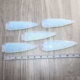 5 Opalite Ornamental Spearheads  #467      Arrowhead