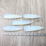 5 Opalite Ornamental Spearheads  #3359      Arrowhead
