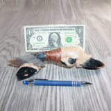 Deer Foot Handle Stone Blade Ornamental Knife # 23267