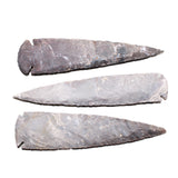3 Stone Ornamental Spearheads  #567    Agate Jasper Arrowheads