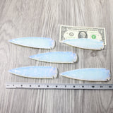 5 Opalite Ornamental Spearheads  #3359      Arrowhead