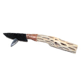 Cholla Cactus Wood Handle Obsidian  Blade Ornamental Knife # 21467