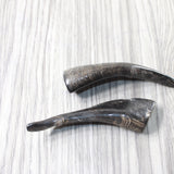 2 Small Polished Goat Horns #0359      Natural Colored
