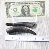2 Small Polished Goat Horns #0359      Natural Colored