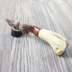 Deer Bone Handle Stone Blade Ornamental Knife #4359    Mountain Man Knife
