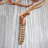 Extra Large Rattlesnake Rattle  Necklace  #25167