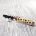 Cholla Cactus Wood Handle Obsidian Blade Ornamental Knife #8459  Mountain Man Knife