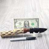 Cholla Cactus Wood Handle Obsidian Blade Ornamental Knife #8459  Mountain Man Knife