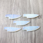 5 Small Opalite Ornamental Knife Blades  #7459    Mountain Man Knife