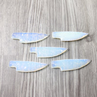5 Small Opalite Ornamental Knife Blades  #7459    Mountain Man Knife