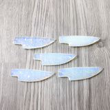 5 Small Opalite Ornamental Knife Blades  #7459    Mountain Man Knife