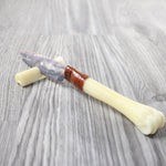 Deer Bone Handle Stone Blade Ornamental Knife #4949 Mountain Man Knife
