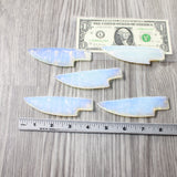 5 Small Opalite Ornamental Knife Blades  #7459    Mountain Man Knife