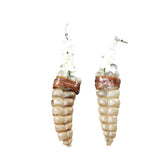 Rattlesnake Rattle Plus Vertebrae Earrings  #6459  Mountain Man Earrings
