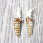 Rattlesnake Rattle Plus Vertebrae Earrings  #6459  Mountain Man Earrings