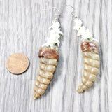 Rattlesnake Rattle Plus Vertebrae Earrings  #6459  Mountain Man Earrings