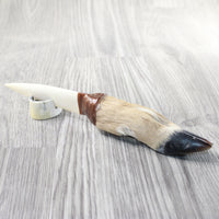 Deer Foot Handle Bone Blade Ornamental Knife #1559    Mountain Man Knife
