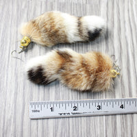 Bobcat Tail Earrings  #6559  Mountain Man Earrings