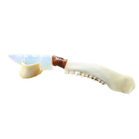 Deer Jaw Handle Opalite Blade Ornamental Knife #1559     Mountain Man Knife