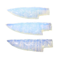 3 Small Opalite Ornamental Knife Blades  #7559    Mountain Man Knife