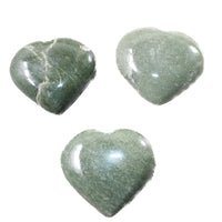 3 Aventurine Hearts Combined Weight of  318   Grams   #    Gemstone Hearts