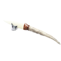 Elk Antler Handle Bone Blade Ornamental Knife #2659    Mountain Man Knife