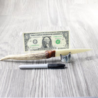 Elk Antler Handle Bone Blade Ornamental Knife #2659    Mountain Man Knife