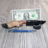 Deer Foot Handle Obsidian  Blade Ornamental Knife #24767