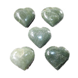 5 Aventurine Hearts Combined Weight of   540  Grams   #5659    Gemstone Hearts