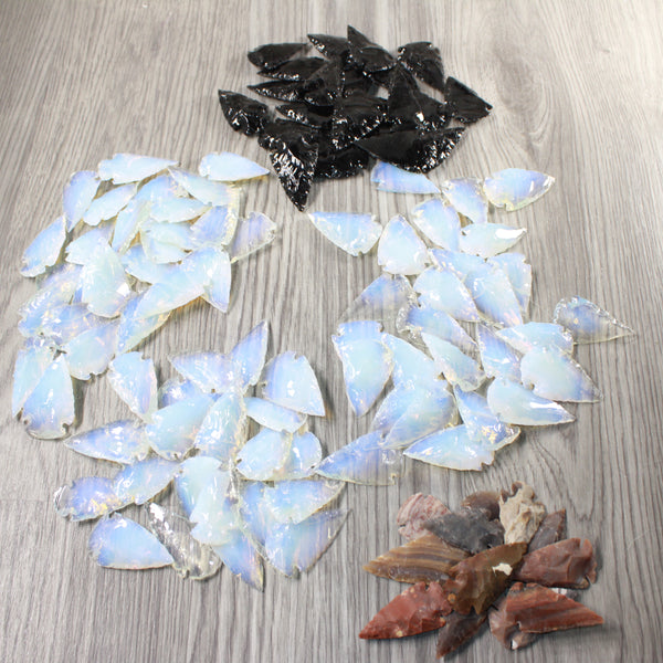 100 Large Ornamental Arrowheads  #armory959    Arrowhead