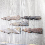 5 Stone Ornamental Tomahawk Heads #0340 Ax Axe Hatchet