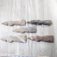 5 Stone Ornamental Tomahawk Heads #0340 Ax Axe Hatchet