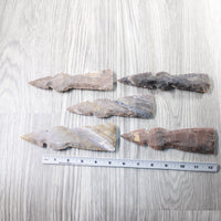 5 Stone Ornamental Tomahawk Heads #0340 Ax Axe Hatchet