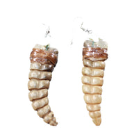 Very Large Rattlesnake Rattle Earrings  #6759  Mountain Man Earrings