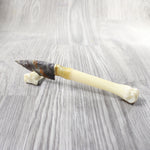 Deer Bone Handle Stone Blade Ornamental Knife #73659    Mountain Man Knife