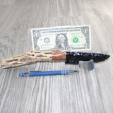 Cholla Cactus Wood Handle Obsidian  Blade Ornamental Knife #21767