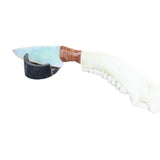 Deer Jaw Handle Opalite Blade Ornamental Knife #28167