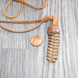 Very Large Rattlesnake Rattle  Necklace  # 25267