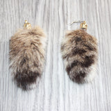 Bobcat Tail Earrings  #30867
