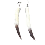 Ermine Tail Earrings  #6859  Mountain Man Earrings
