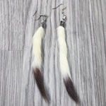 Ermine Tail Earrings  #6859  Mountain Man Earrings