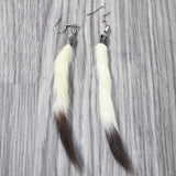 Ermine Tail Earrings  #6859  Mountain Man Earrings
