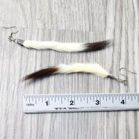 Ermine Tail Earrings  #6859  Mountain Man Earrings